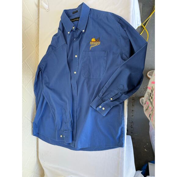Pheasants Forever XL Dunbrooke men's blue Shirt button-up long-sleeve - Picture 8 of 11